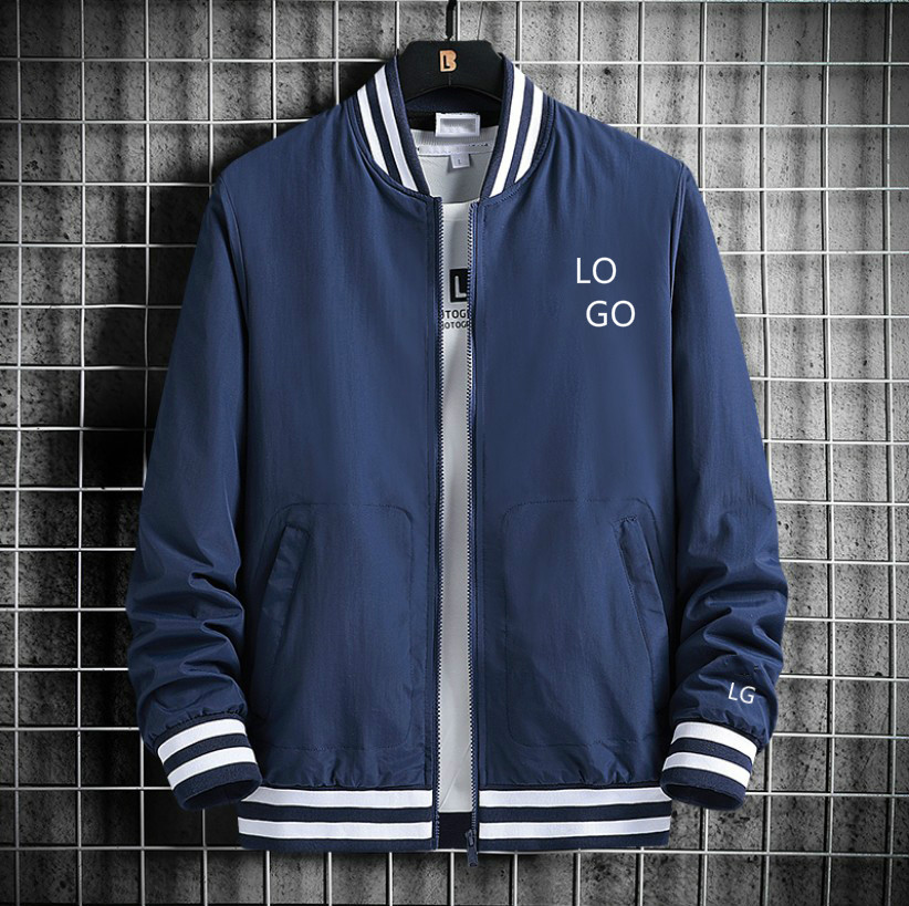 

2020 Fashion Men's & women Jacket Fall Trend New Casual Baseball Collar High Quality Sports Cardigan Long Sleeve Top Men Size -3XL, Blue
