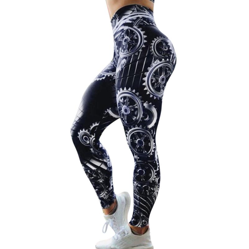 

SAGACE Women' tracksuits Yoga pants Print High Waist Leggings Fitness Sports Running Yoga Pants workout clothes for women Sport, Blue