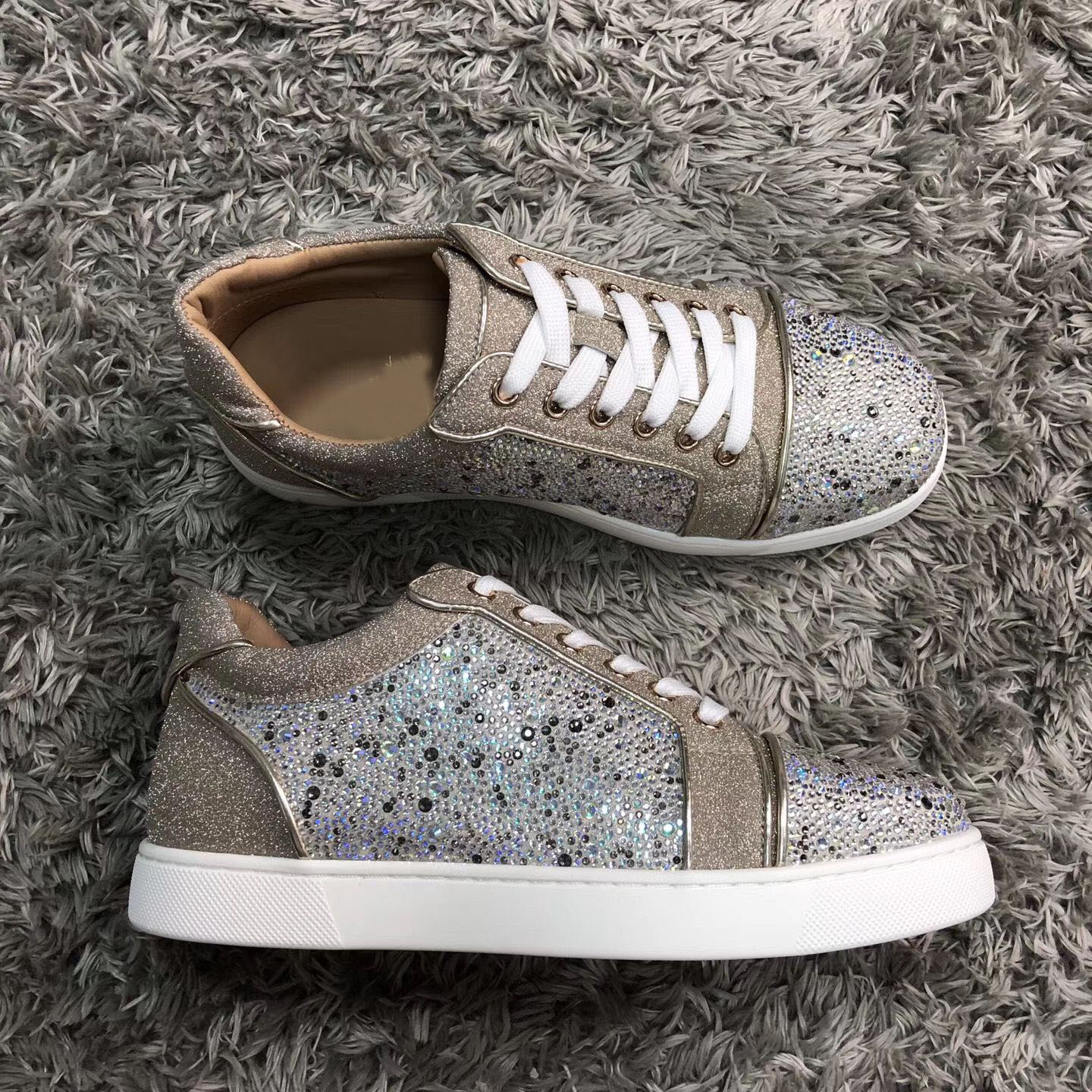 

Cheap Best Strass Sneakers !! Men's Designer Vieira Red Bottom Shoes Top Quality Men Casual Flat Outdoor Couple Sports Shoes With Box, Originalbox;dust bag