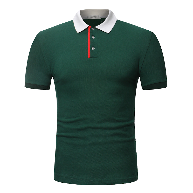 

2020 summer style Tops brand shirt cotton male causal fashion patchwork color slim short sleeved Shirt men large size, Black