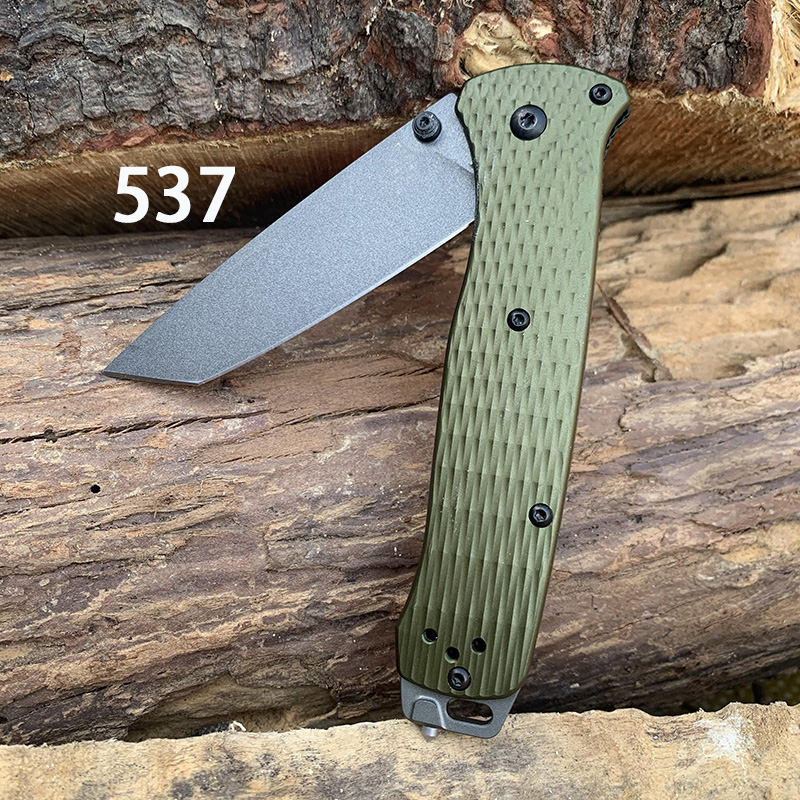 

New BM 537 Aviation aluminum Handle D2 Blade folding Survival EDC Tool camping outdoor BM537 Tactical knife