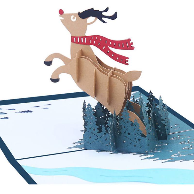 

1pcs 3D Up Greeting Cards For Birthday Christmas Valentine' Day Party Wedding Decoration