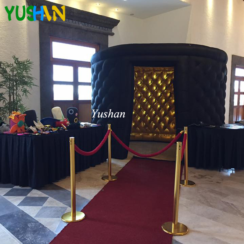 

Silver or Gold inflatable Oval photo booth Shell With LED strip and Air blower Inflatable Tent christmas decorations for home