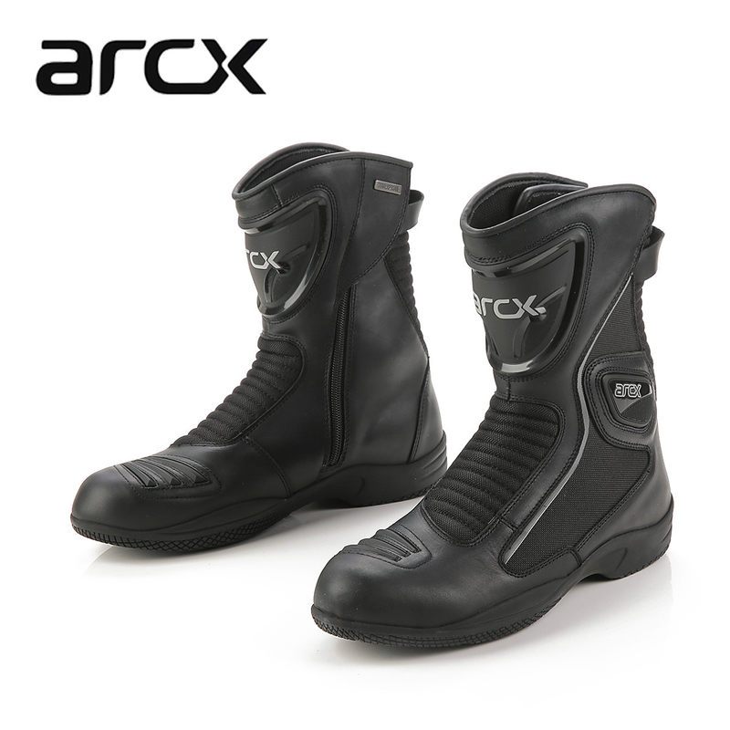 

ARCX Unisex Waterproof Motocross Motorcycle Boots Leather Moto Shoes Motor Bike Scooter Motorbike Boots Leisure Shoes