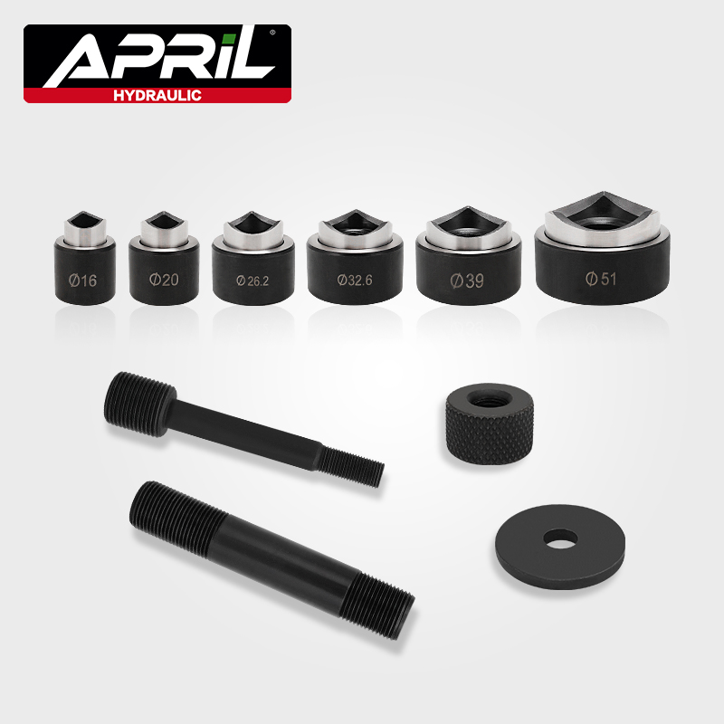 

6pcs Hydraulic Punch Hole cutter mould/Hole making Hole cutter mould/round knockout punch tool set SYK-8A