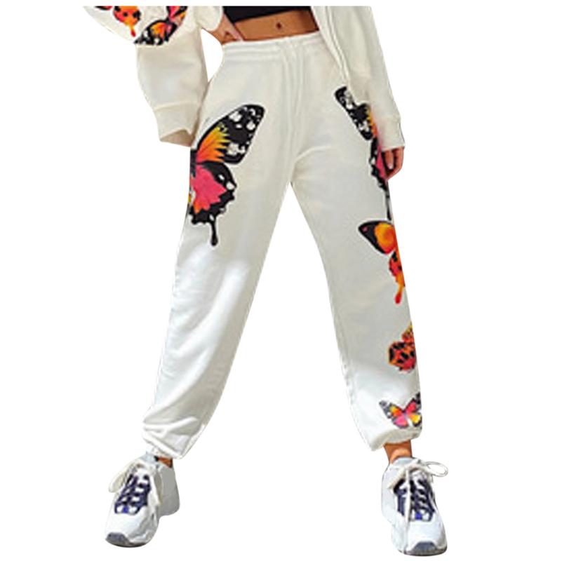 

New 2020 Fashion Female Hip Hop Pants High Waist Loose Harem Pants Women Slim Hip Hop Casual Trouser, Black
