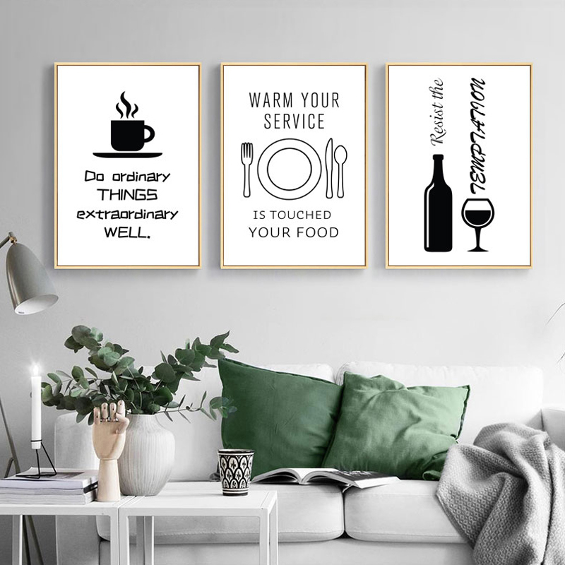 2021 Home Kitchen Wall Art Print Canvas Posters Inspirational Quote
