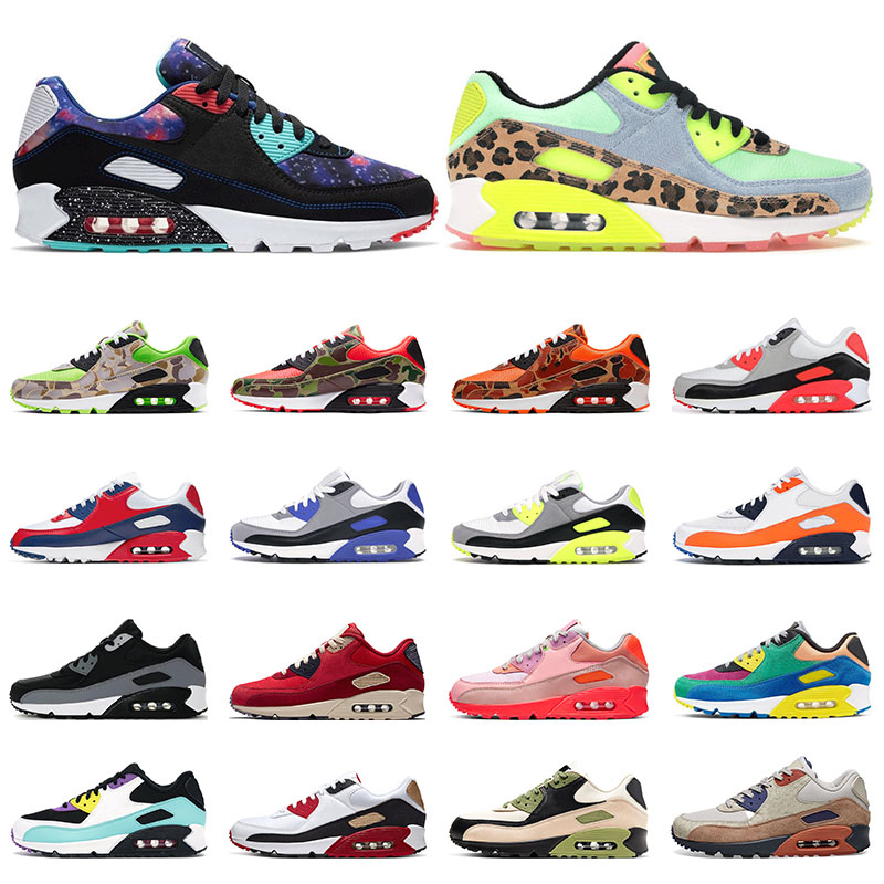 

Supernova 90 Mens Sneakers Running Shoes Dancefloor Green Camo Green Orange Viotech Infrared Game Royal Womens Sports Trainers Size 36-45, White;red