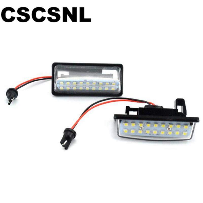 

2x Error Free 18 3528 SMD LED License Number Plate Lamp Car Light Fit for TEANA J31 J32 Maxima Cefiro Altima Rogue Sentra, As pic