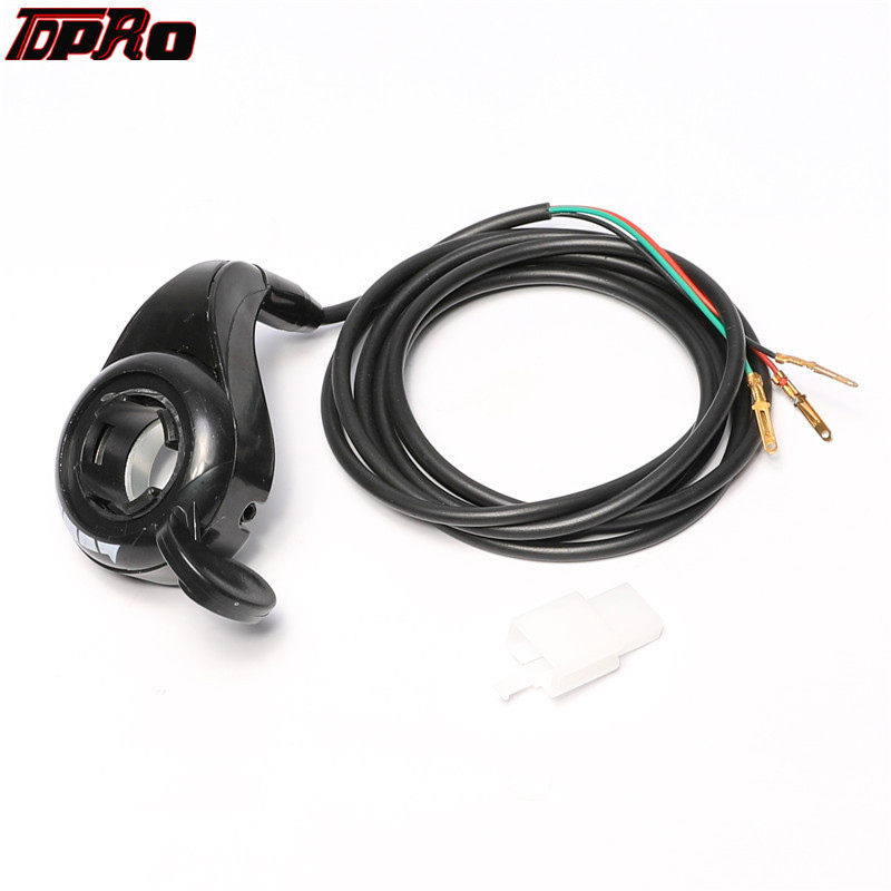 

TDPRO Universal 22mm New Thumb Throttle Speed Control 3 Wires For 24V 36V 48V E-Bike Electric Bike Scooters With 7/8" Handlebar