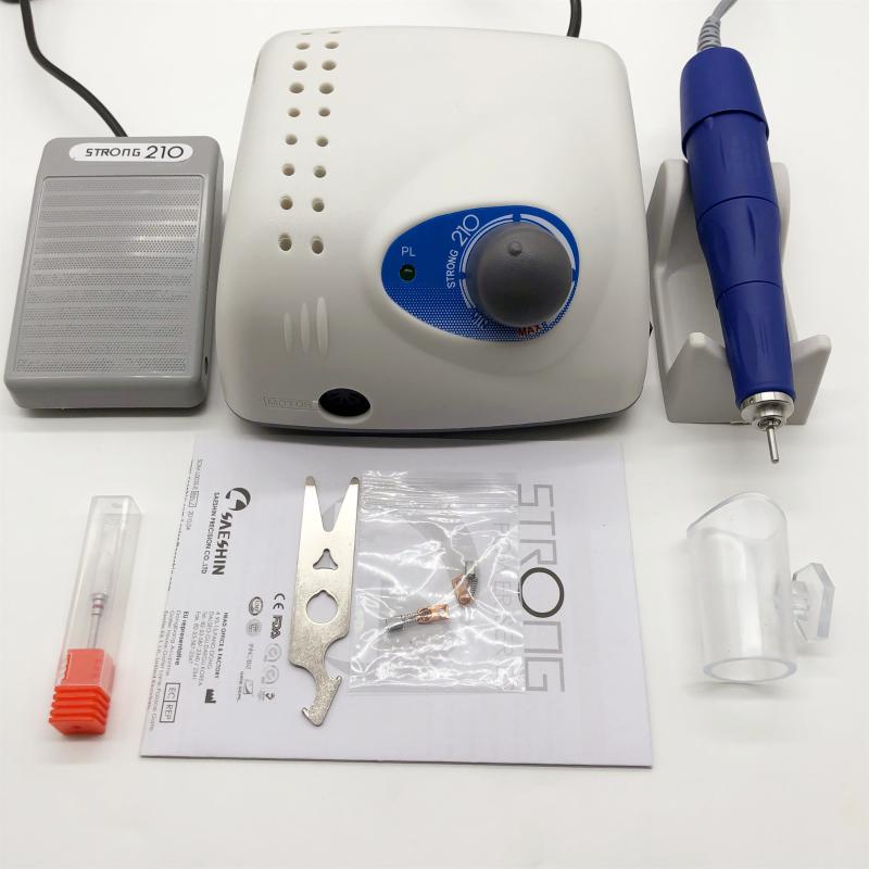 

65W STRONG210 micro motor + STRONG105 handle + 2020 new handle 40K 35K professional nail art polishing equipment