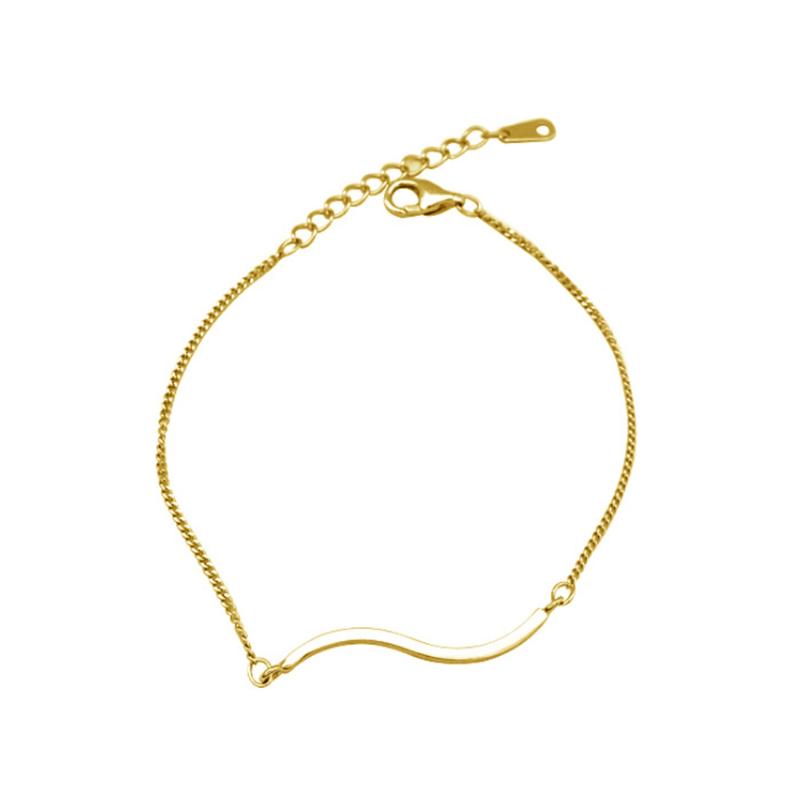 

Fashion wild wave shape bracelet retro simple personality jewelry