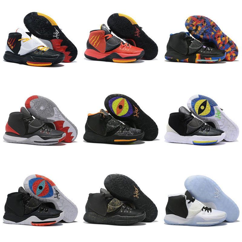 

2020 New Kyrie Black Magic VI 6 KI6 Mens Kids Basketball Shoes 6S Sport training Sneakers High Ankle, As photo 23