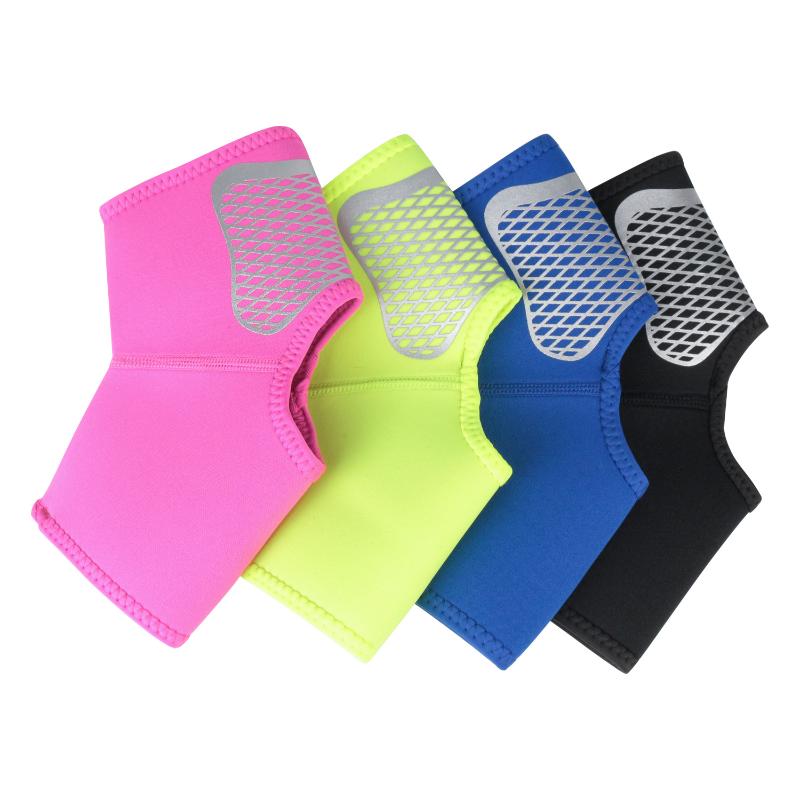 

1Pair 3D Sport Ankle Brace Protector Compression Ankle Support Pad Elastic Nylon Strap Brace for Football Basketball Hiking, Black