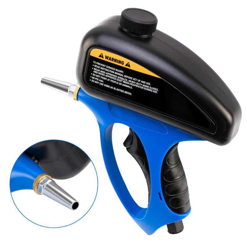 

Spray Gun Handheld Pneumatic Anti-rust Sandblaster Protection Sand Gravity Sandblasting Gun Mini Air Sandblaster Tools