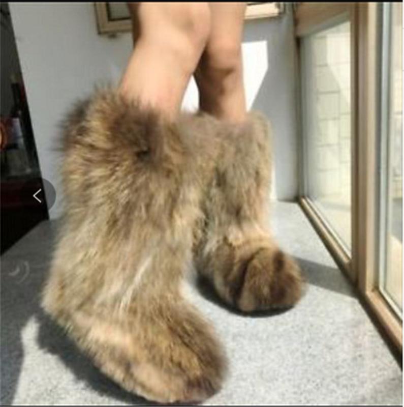 cheap fluffy boots