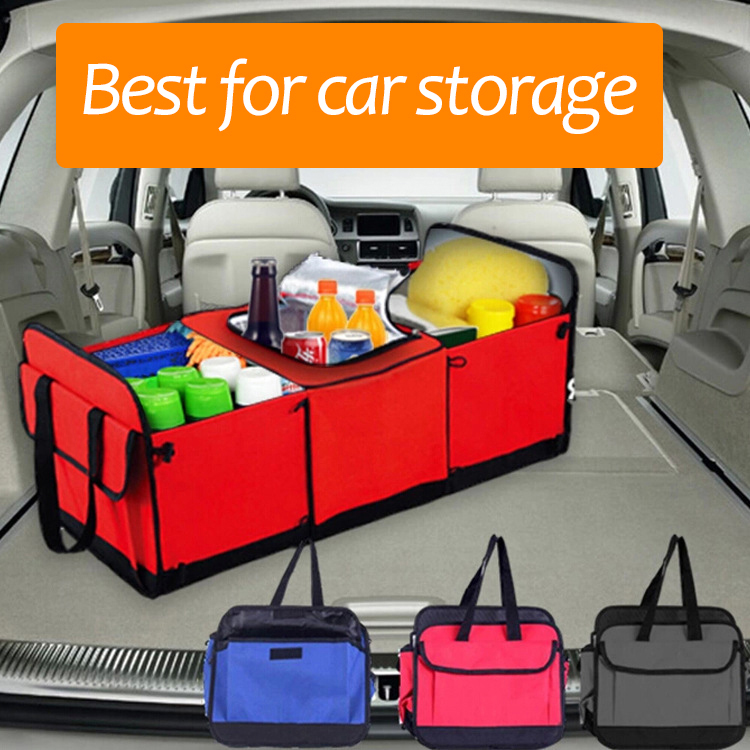 

Universal Car Storage Organizer Trunk Collapsible Toys Storage Truck Cargo Container Bags Box Black Car Stowing Tidying New