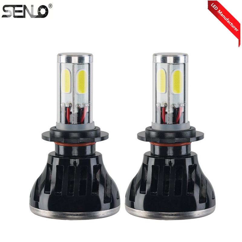

Auto H7 LED Lighting System 2pcs Light 8000LM Headlight Kit H1 H3 H4 9005 9006 H11 6000K New Car Replace Car LED Projector Light