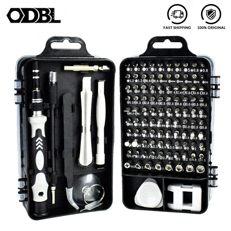 

Precision Screwdriver Set 115 in 1 Screw Driver Sets Multi-function Alloy Steel Screwdriver Mobile Phone Repair Hand Home Tools