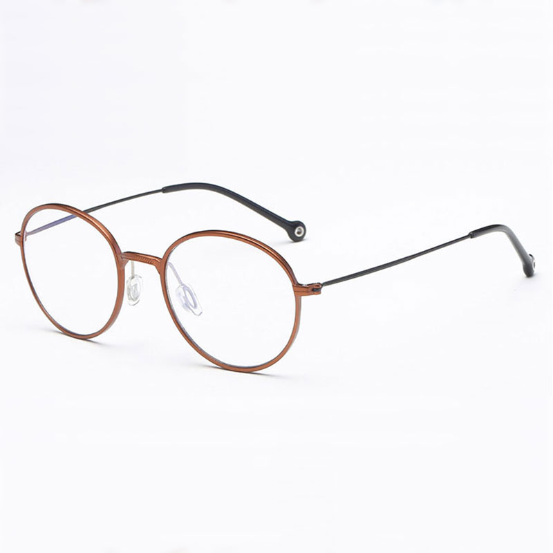

803 Round Full Rim Eye Glasses Alloy Fame Eyewear Optical Spectacles Men Style