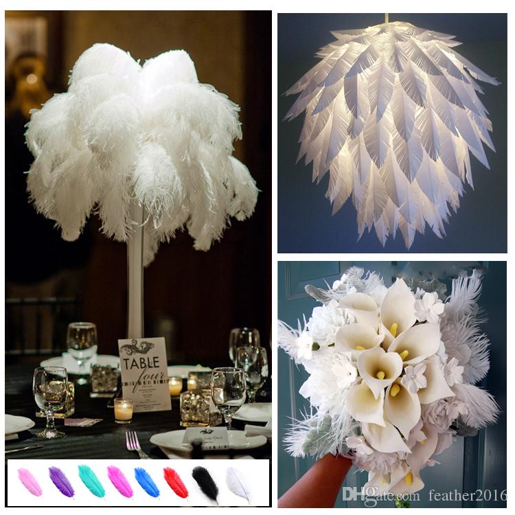 

14-16inch Ostrich Feather Plumes for Wedding Centerpiece Table Party Desktop decoration beautiful feathers DIY Party Decorative