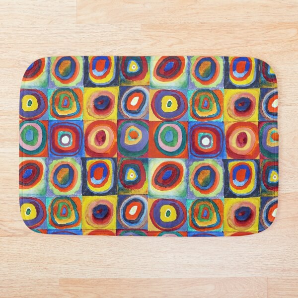 

Wassily Kandinsky - Color Study, Squares with Concentric Circles - Bauhaus Art Bath Mat