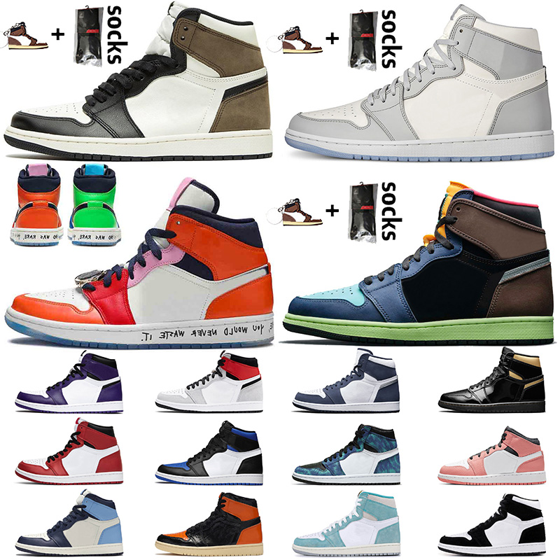 

2021 Jumpman 1 mens basketball shoes high og 1s womens trainers dark mocha mid SE varsity purple bio hack snake sneakers size 35-46, A32 high og valentines day 36-40