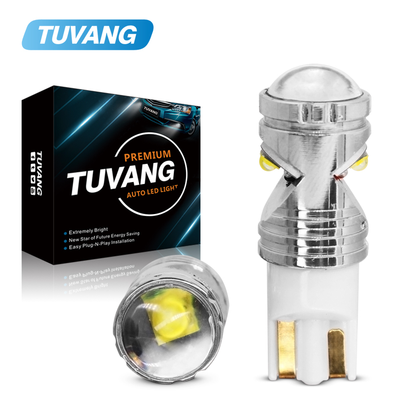 

2x T10 W5W LED Bulb 194 168 DRL Cree Chip Car Auto Sidemarker Parking Width Interior Dome Light Reading Clearance Lamp, As pic