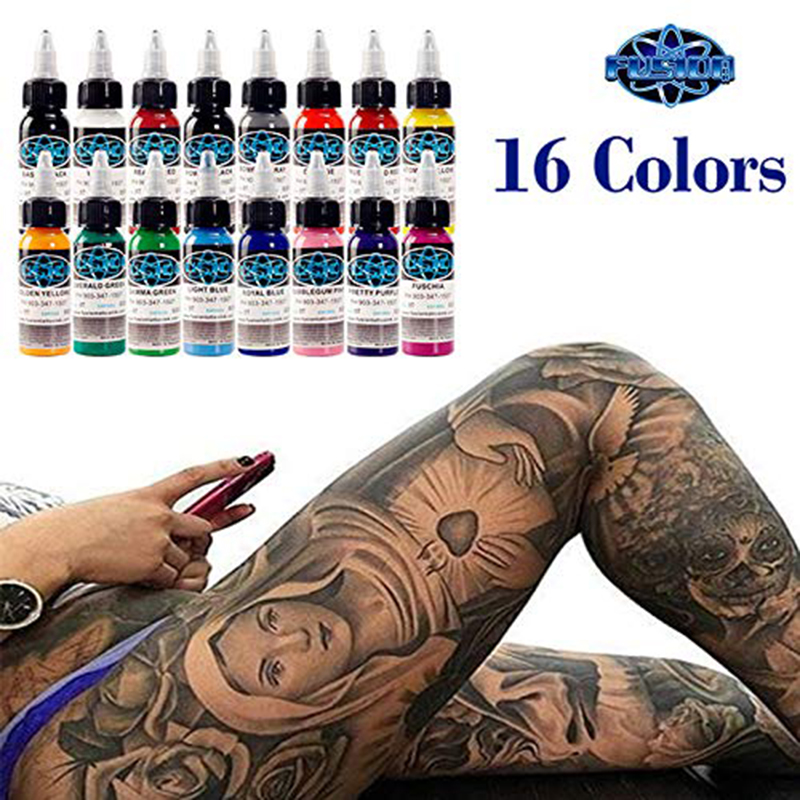 

New Microblading Tattoo Ink Set Permanent Permanent Makeup Pigment 1 Oz Ink for Body Tattoo Painting & Body Art