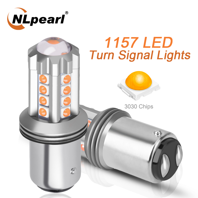 

NLpeal 1x Signal Lamp 1157 LED Bay15d P21/5W Car Brake Backup Light 12V 3030SMD 1156 BA15S P21W BAU15S PY21W Turn Signal Lamps, As pic