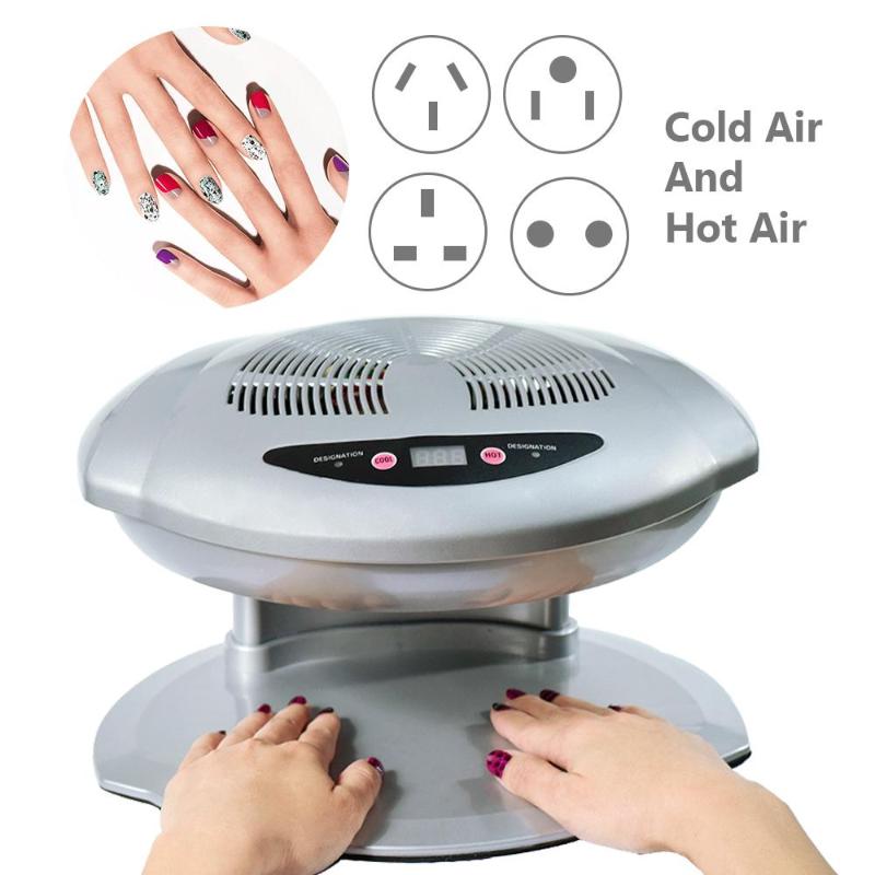 

UV LED Drying Nail Lamp Warm & Cool Wind UV Gel Polish Auto Induction Sensor Nail Dryer 220V for Hand Feet Lamp for, As picture