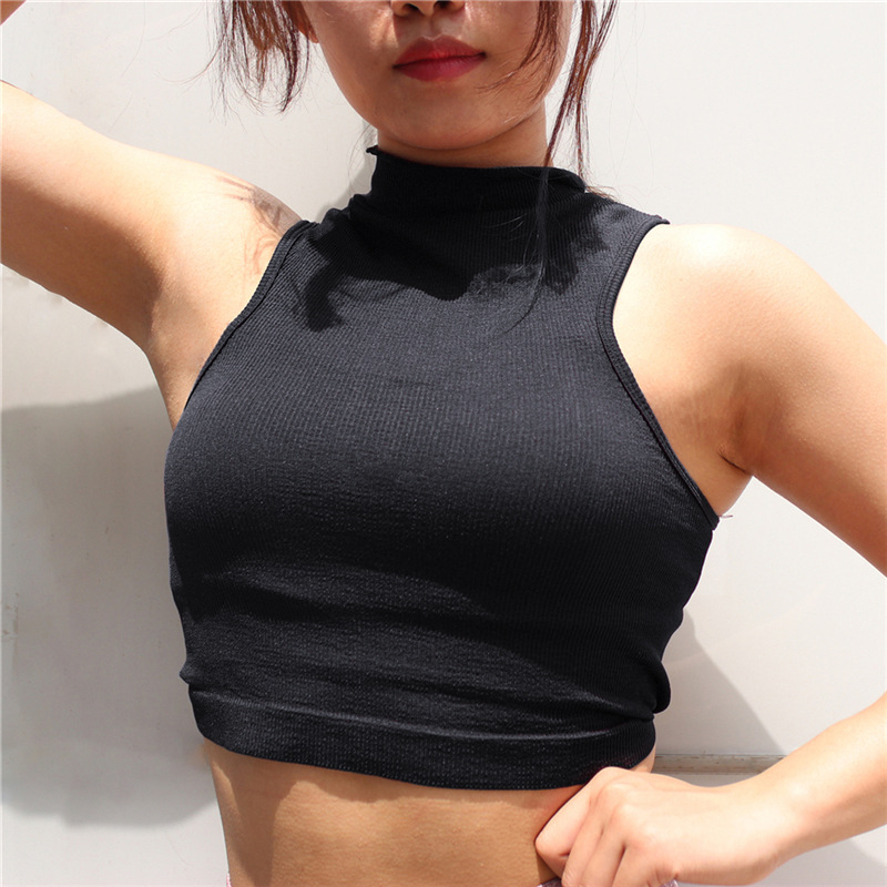 

Summer net red new style quick-drying vest women leisure running sleeveless T-shirt fitness exercise short sleeve customization, Black