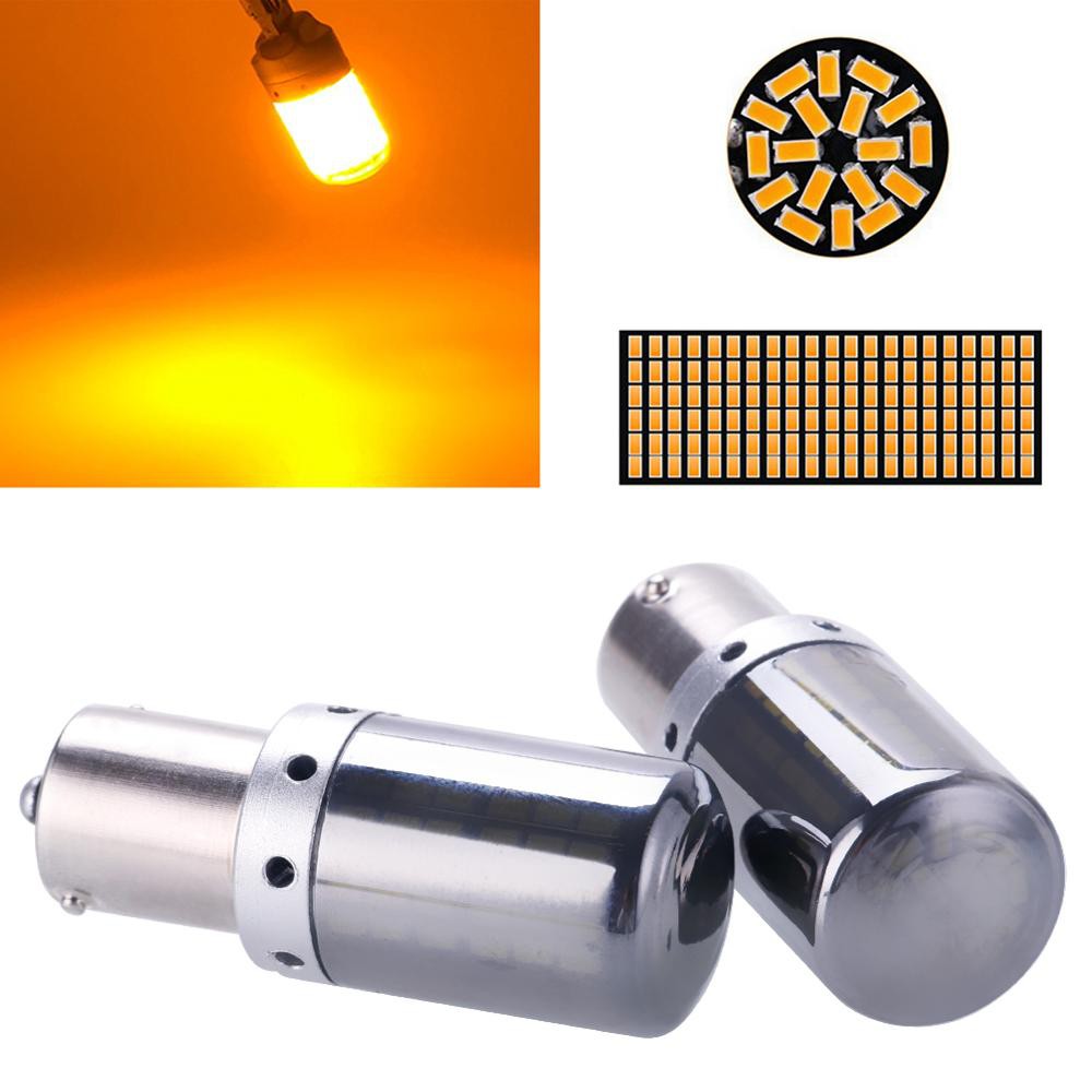 

2Pieces High brightness 144 light decoding LED anti-flash T20 7440 W21W Bulb Turn Signal Light CanBus 1156 BA15S PY21W