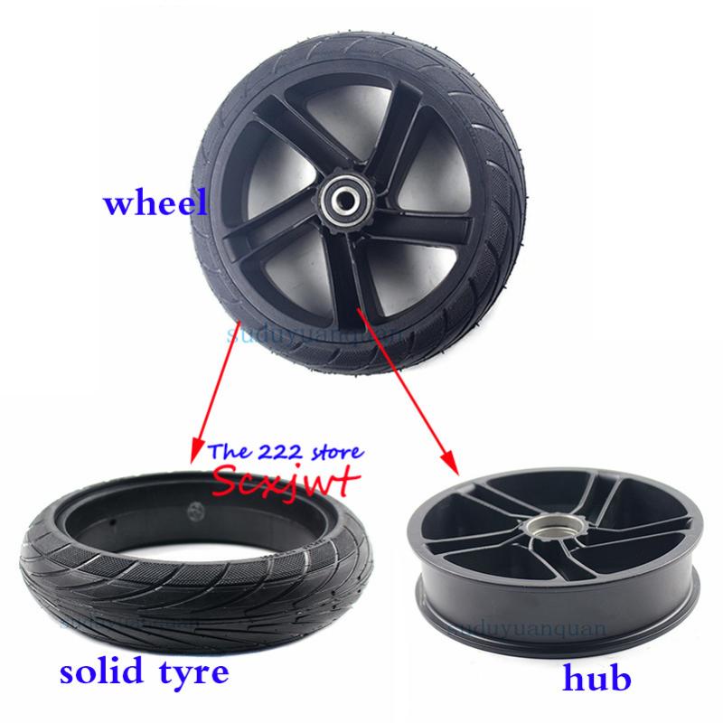 

8 Inch wheel 200x50 Solid Tire alloy hub For Ninebot Segway ES1 ES2 ES4 Electric Scooter rear Wheel Explosion-Proof Tire