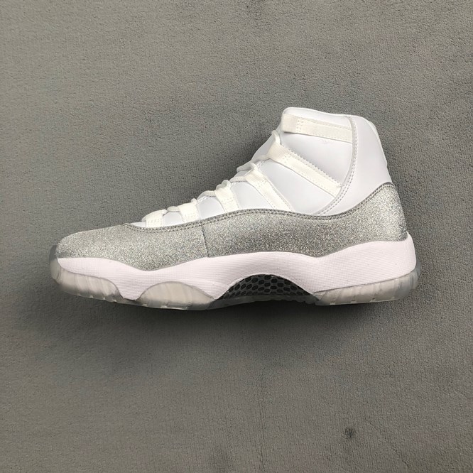 

Jumpman 11 Retro White Metallic Silver Ar0715 100 White Metallic Silver Vast Grey Men Tennis Shoes Schoenen Big Size Gym Shoes