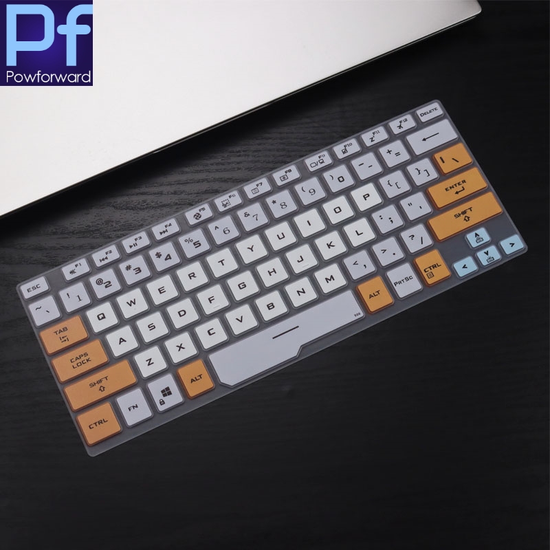 

Silicone Clear Keyboard Skin Cover Protector for Asus ROG Zephyrus G14 GA401 GA401ii GA401iv GA401iu 14-inch gaming notebook