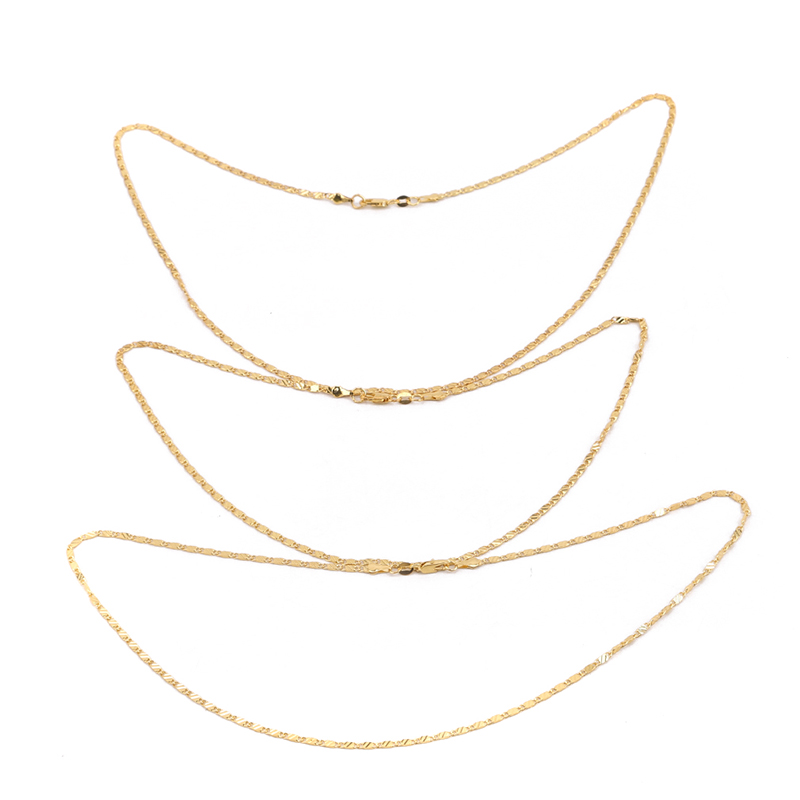 

Korean Link Chain Necklace Women Choker Short Neck Collar Chain Necklace Ladies Clavicle Jewelry 18 Inch/20 Inch/22 Inch