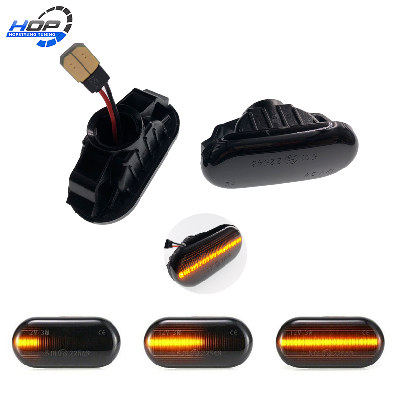 

For For Qashqai J10 350Z Z33 Micra Navara Note Cube Tiida Pathfinder R51 Led Dynamic Side Marker Turn Signal Light Sequen, As pic