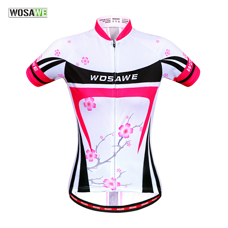 

WOSAWE Quick Dry Cycling Jersey Women Summer Short Sleeve MTB Road Bike Ropa Racing Bicycle Cycling Clothing, Bc255
