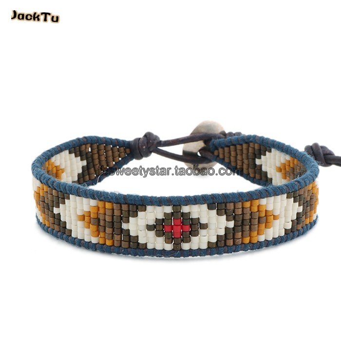 

black series seed beads japan style bracelet
