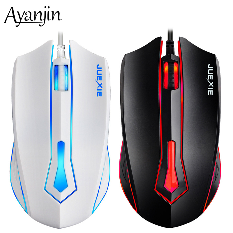 

New Wired Gaming Mouse LED Optical Sensor Computer Mouse USB DPI 1000 Ergonomic Gamer Mice Game Mause Office For PC Laptop