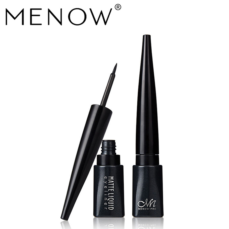 

MENOW beginner hard eyeliner matte eyeliner lasting waterproof not blooming eye care beauty makeup, Black