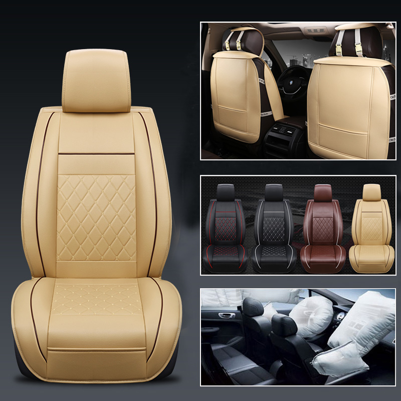 

Leather Auto Driver Seat Cover Cushion Keep Clean Passenger Seat Protector Pad Universal Interior Accessories Car-styling