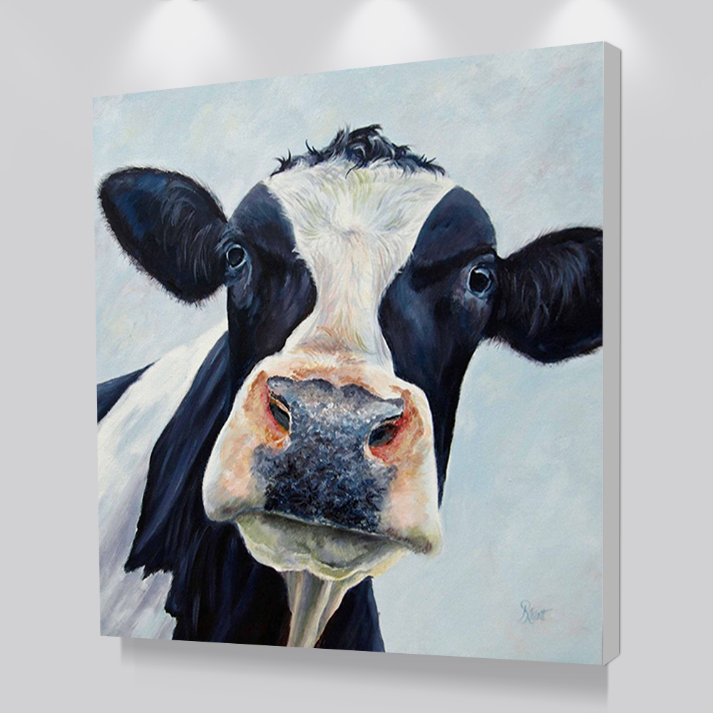 2020 Modern Cute Cow Wall Art Picture Printed Canvas Oil