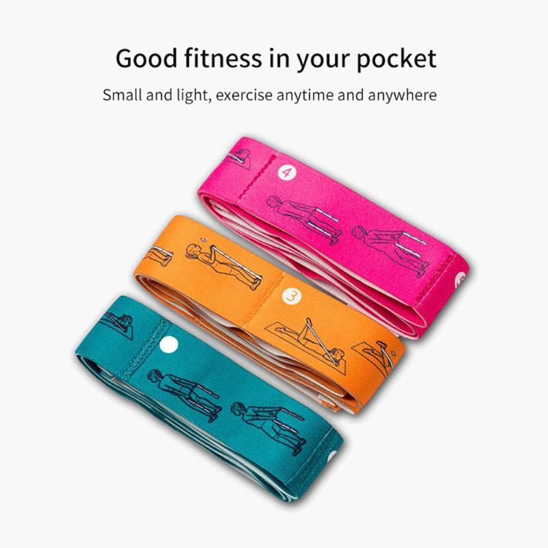 

Yoga Fitness Tool Stretch Strap Latex Resistance Nylon Elastic Bands Latin Dance Band Split Stretching Tenacity Gym Training