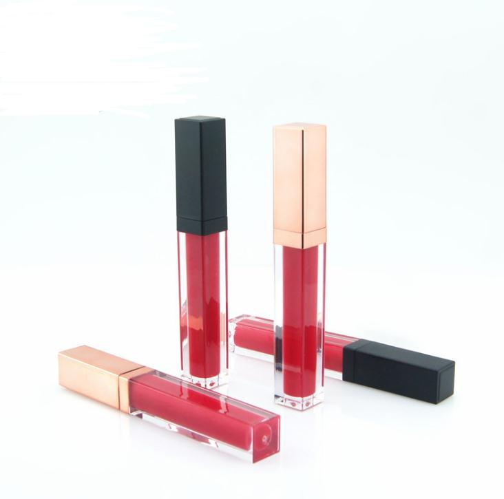 

5ml lip gloss plastic container Empty Rose gold scrub black lip gloss tube eyeliner eyelash case mini lip gloss split bottle DHL SN1751
