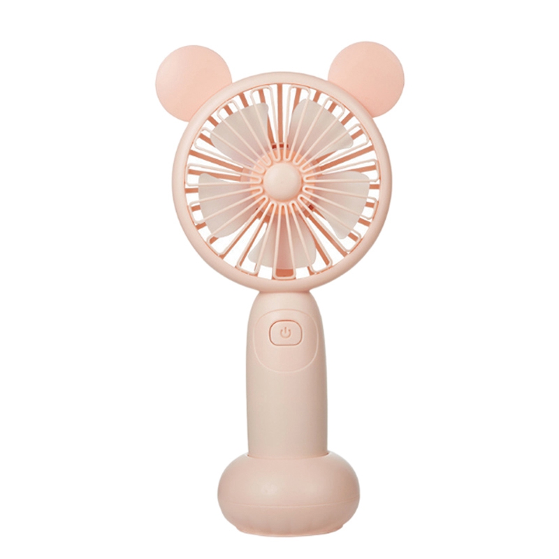 

Mini Handheld Fan Portable, Hand Held Personal Fan Rechargeable Battery Operated Powered Desktop Electric USB ,Pink