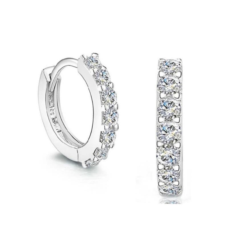 

Rhinestone Earrings Women Titanium Steel Jewelry Accessories Fashion Earrings 2020 Ears Wear Decorations Female Party Gifts