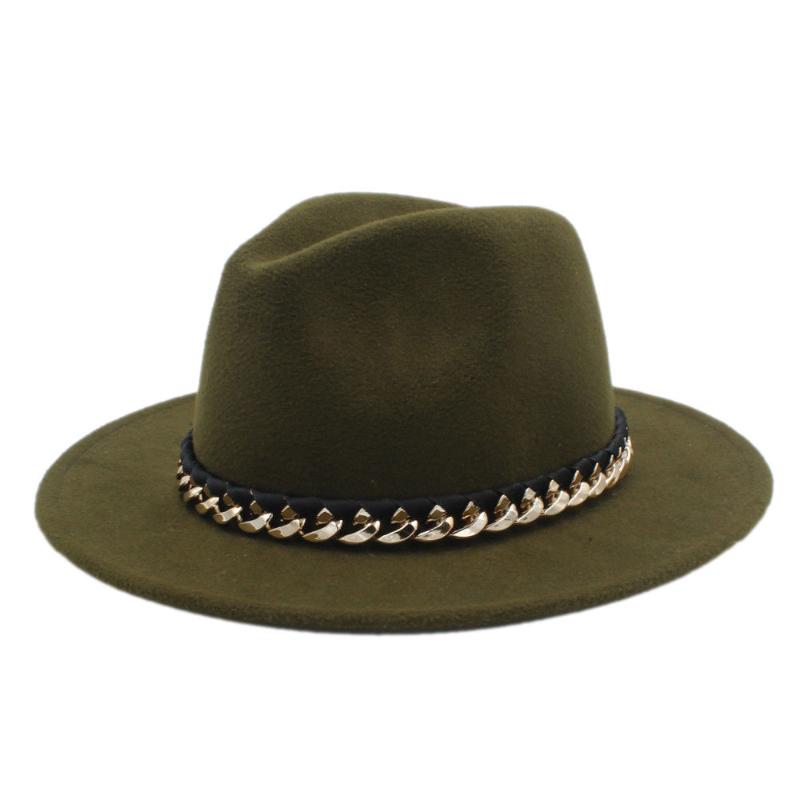 

Mistdawn Women Men Wool Fedora Hat For Winter Autumn Wide Brim Jazz Sombrero Caps Size 56-58cm, Black