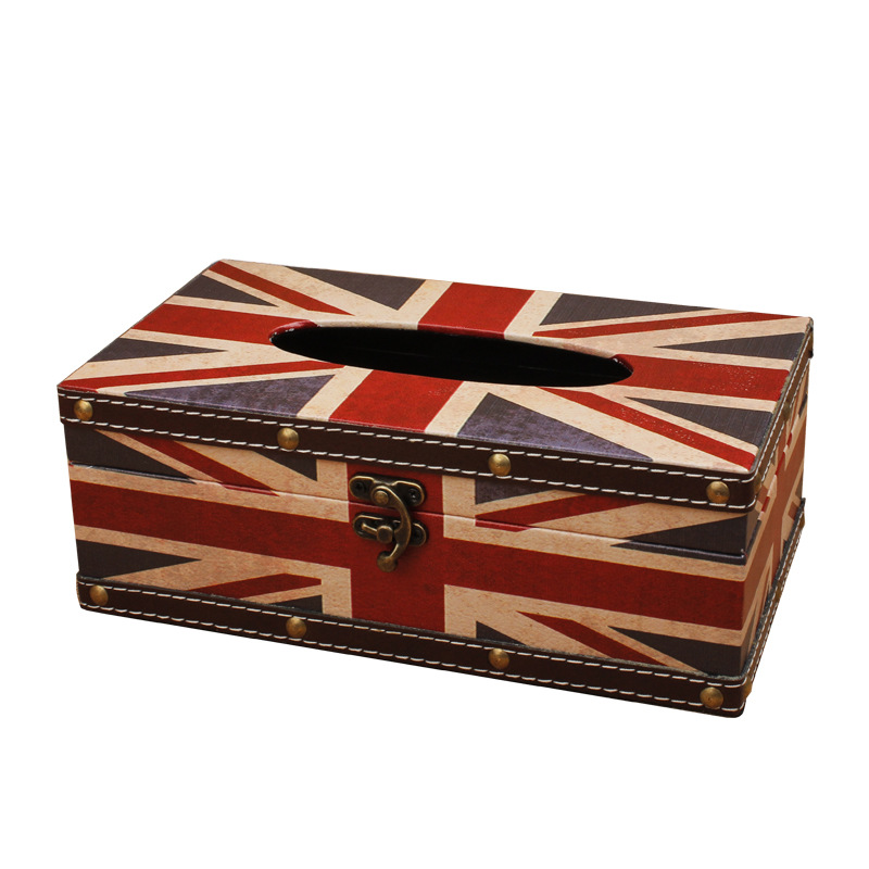 

Nordic Retro Tissue Box Creative Waterproof Leather Napkin Holder Restaurant Paper Extraction Box Car Home Decor Gift Ideas FH97